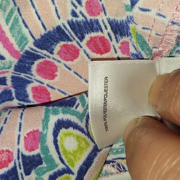 Pappagallo Aloha Pink blouse - Picture 7 of 7